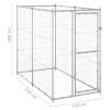 Outdoor Dog Kennel Galvanized Steel 43.3"x86.6"x70.9"