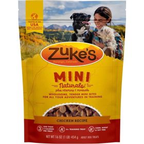 Zukes Mini Naturals Dog Treat (Option: Roasted Chicken Recipe  1 lb)