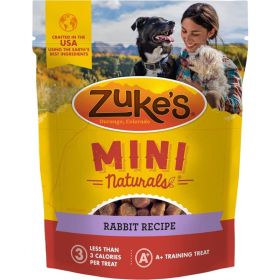 Zukes Mini Naturals Dog Treat (Option: Wild Rabbit Recipe  1 lb)