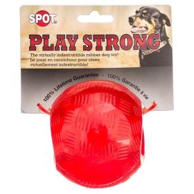 Spot Play Strong Rubber Ball Dog Toy (Option: Red  3.75" Diameter)