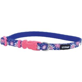 Li'L Pals Reflective Collar (Option: Flowers with Dots 68"L x 3/8"W)