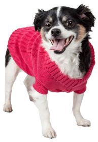 Heavy Cotton Rib-Collared Pet Sweater (size: X-Small)