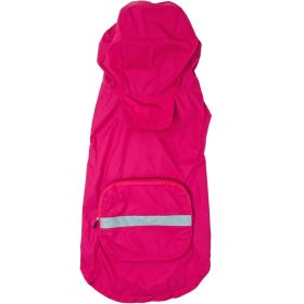 Packable Raincoat (Color: Pink, size: X-Small)