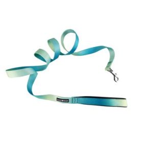 American River Ombre Leash - Aruba Blue (Option: 5/8 inches wide x 4 feet long)