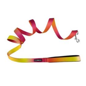 American River Ombre Leash - Raspberry Pink and Orange (Option: 5/8 inches wide x 4 feet long)