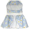 NEW Blue Daisy Dog Dress with Matching Leash new Spring 2024