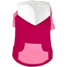 New Color-Block Flex Fit Hoodie - Pink on Pink (Option: X-Small)