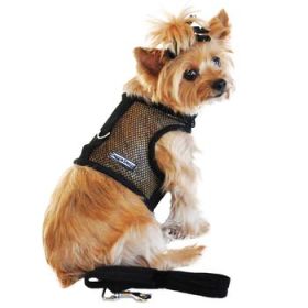 Cool Mesh Dog Harness - Solid Black (Option: X-Small)