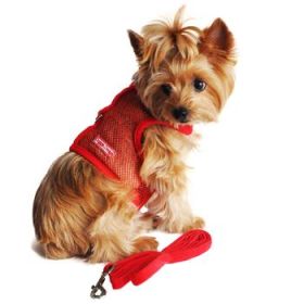 Cool Mesh Dog Harness - Solid Red (Option: X-Small)