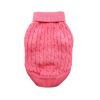 Dog Cable Knit 100% Cotton Sweater       Candy Pink