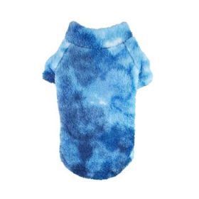 New Soft Plush Pullover - Tie-Dye Blue (Option: 4XL)