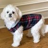 Weekender Dog Sweatshirt Hoodie - Red and Black Plaid Flannel