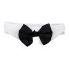 Black Satin Bowtie  Collar