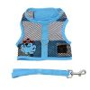 Cool Mesh Dog Harness Under the Sea Collection - Pirate Octopus Blue and Black