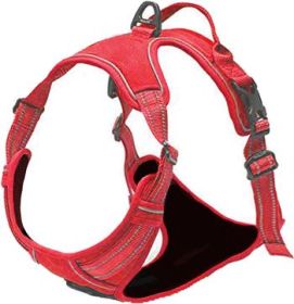 NEW Venture Paw Harness - Crimson -          Made with tough Outer Duck Fabric and Soft Mesh Lining. No Pulling / Front and Top D-Ring (Option: X-Large)