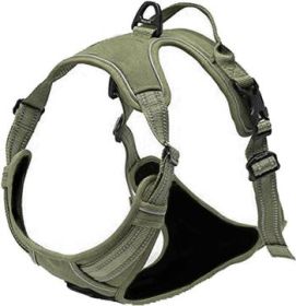 NEW Venture Paw Harness - Sage -          Made with tough Outer Duck Fabric and Soft Mesh Lining. No Pulling Front and Top D-Ring (Option: X-Large)