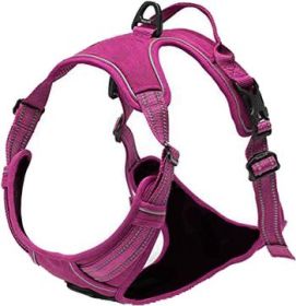 NEW Venture Paw Harness - Wild Raspberry -          Made with tough Outer Duck Fabric and Soft Mesh Lining. No Pulling / Front and Top D-Ring (Option: X-Large)