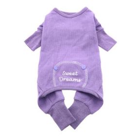 Pastel Lilac Sweet Dreams Thermal Pajamas (Option: X-Small)