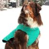 Alpine Flannel Dog Coat - Brown and Blue Plaid