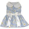 NEW Blue Daisy Dog Dress with Matching Leash new Spring 2024