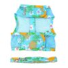 Cool Mesh Dog Harness with Leash - Pineapple Luau