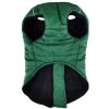 Zip-up Dog Puffer Vest - Dark Green