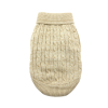 Dog Cable Knit 100% Cotton Sweater       Oatmeal