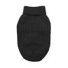 Dog Cable Knit 100% Cotton Sweater         Jet Black