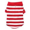 Polos Striped - Flame Scarlet Red & White