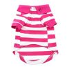 Polos Striped - Pink Yarrow & White