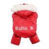 Red Ruffin It Dog Snow Suit Harness