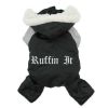 Black and Grey Ruffin It Dog Snow Suit Harness