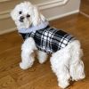 Weekender Dog Sweatshirt Hoodie Black & White Plaid Flannel